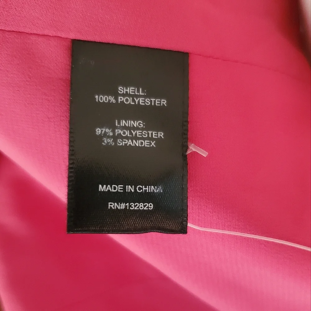 NBD Francis Crop long sleeved Corset top blouse in Fuchsia size XS **w/o sash**